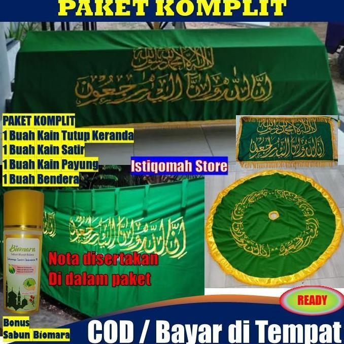 Kain Tutup Penutup Keranda Jenazah, Kain Satir, Kain Payung, Bendera