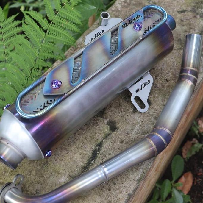 Knalpot Kondoman Luster V2 Wtech Baut Titanium Pnp All Matic Vario Beat Adv Pcx Mio Scoopy  Nmax Pcx