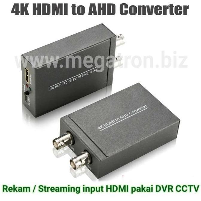 HDMI to AHD/CVI/TVI/CVBS Converter Input HDMI masuk ke DVR CCTV