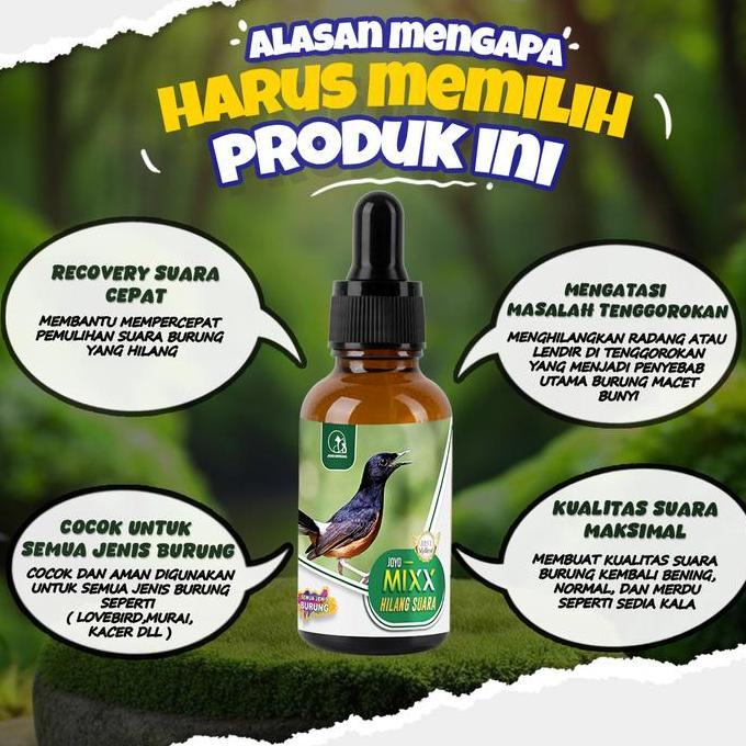 TERLARIS OBAT BURUNG SUARA HILANG | OBAT SAKIT TENGGOROKKAN BURUNG | MENGEMBALIKAN SUARA BURUNG | MI