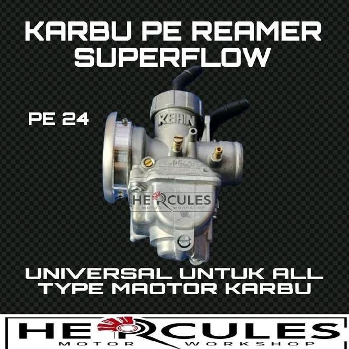 Karbu Pe Reamer/Karburataor Leamer Pe 24/26/28 Beat/Mio/Supra/Jupiter Z/Rx King/Supra/Satria Fu Pnp 