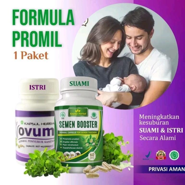 (Terbaru) [Ampuh] Paket Kesuburan Pria dan Wanita - Semen Booster dan Ovuma (Terlaris)