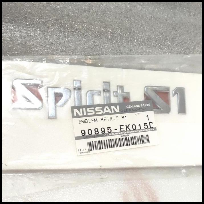 DISKON EMBLEM BAGASI "SPIRIT S1" NISSAN TERRANO, GENUINE PARTS NISSAN