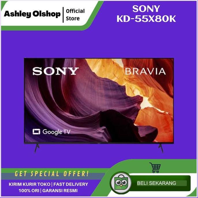 TERLARIS SONY BRAVIA 55X80K 55 INCH 4K GOOGLE TV ANDROID TV SONY 55 KD-55X80K