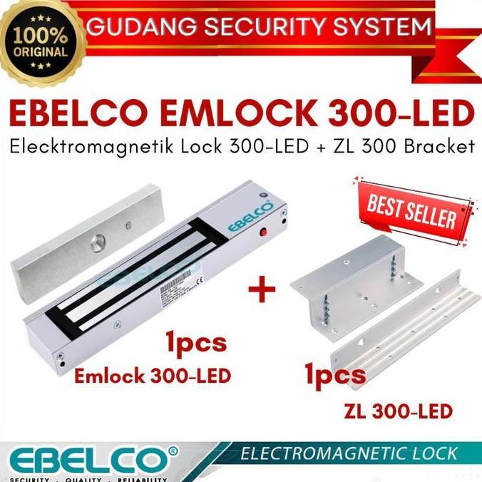 Ebelco Emlock 300 + ZL 300 Magnetic Lock (Em Lock 300 lbs)