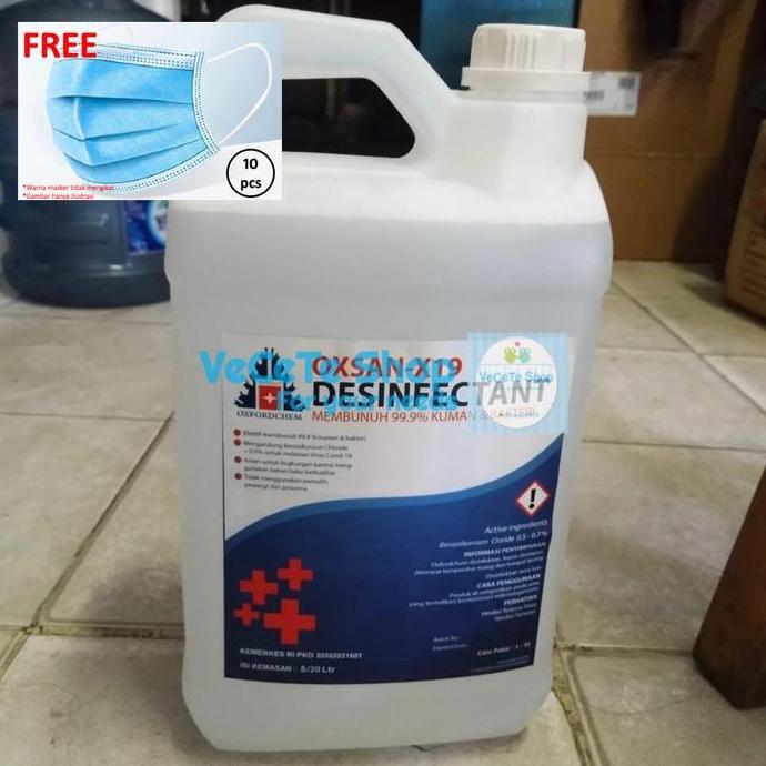 NEW BIANG / CONCENTRATE DISINFEKTAN / DESINFECTANT OXSAN - X19 5 LITER ORI