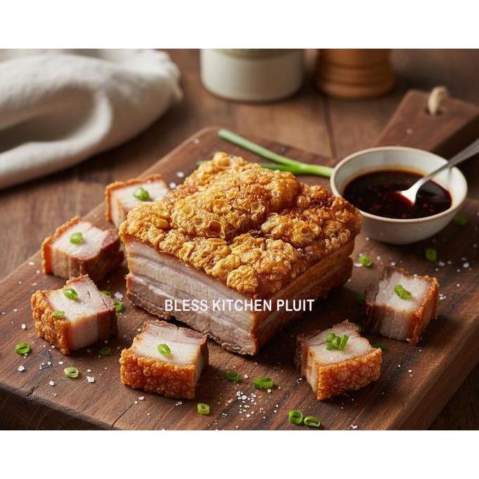 NEW 1KG BABI PANGGANG GARING I CRISPY PORK BELLY I SIU YUK I SIOBAK CRISPY / NO MSG ORI