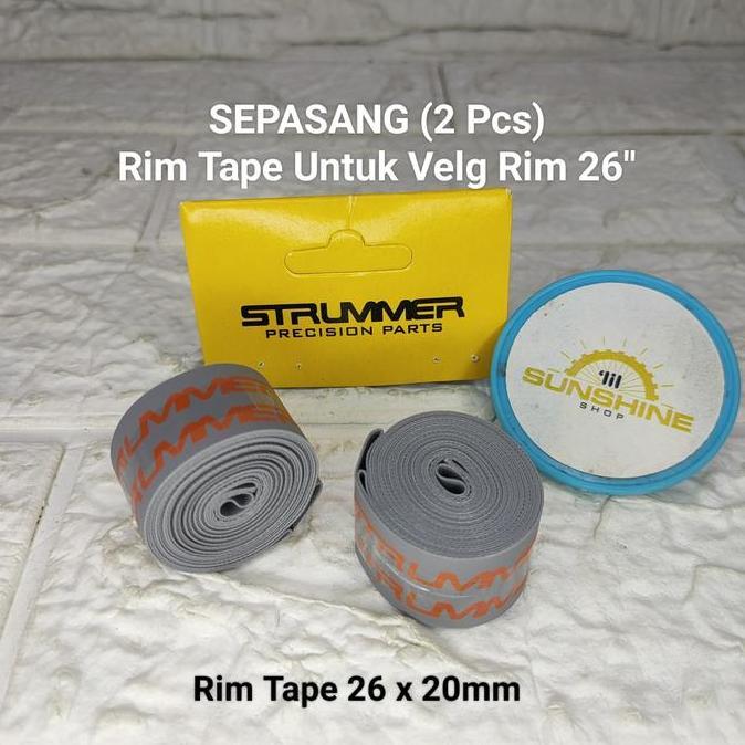Rim Tape STRUMMER Rims Marset Velg 26 Sepeda MTB Federal Sepasang 2 Bj