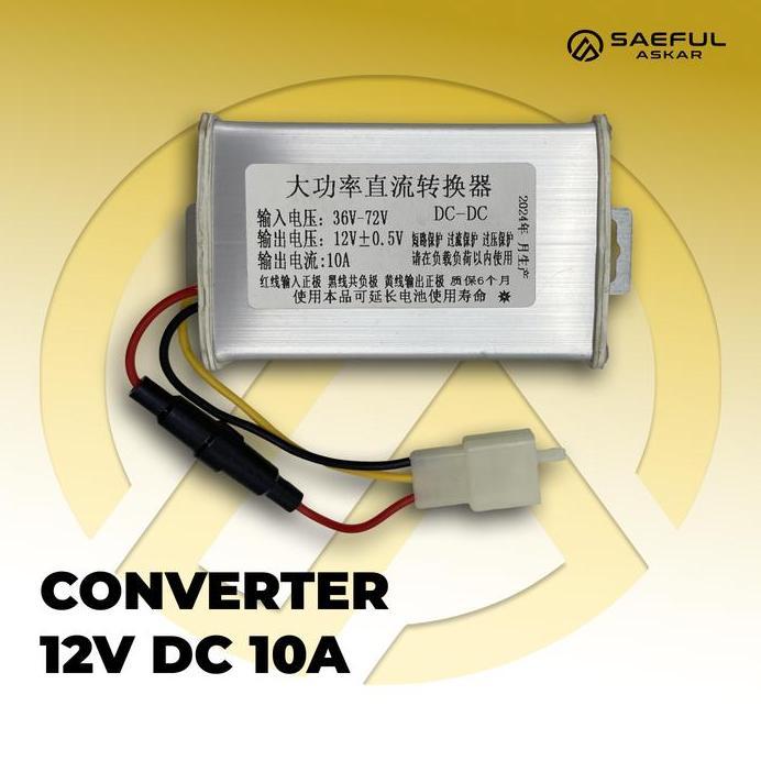 Converter / Step Down / Reducer DC to DC 36-72v ke 12v Sepeda Listrik / Motor Listrik