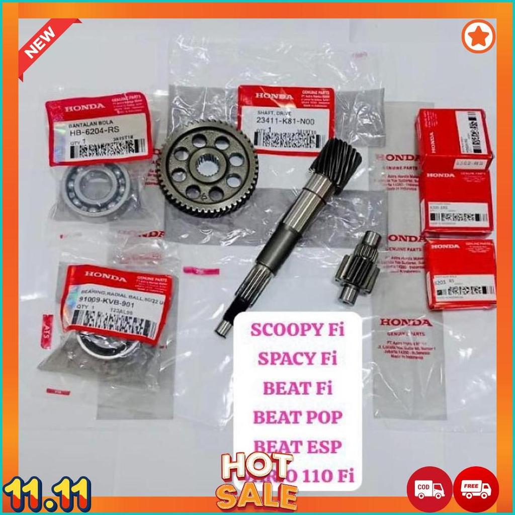 Gigi Gir Rasio Cvt Beat Fi Beat Pop Beat Esp Vario 110 Fi Scoopy Fi Spacy Fi Honda K81 Set Laher Bea