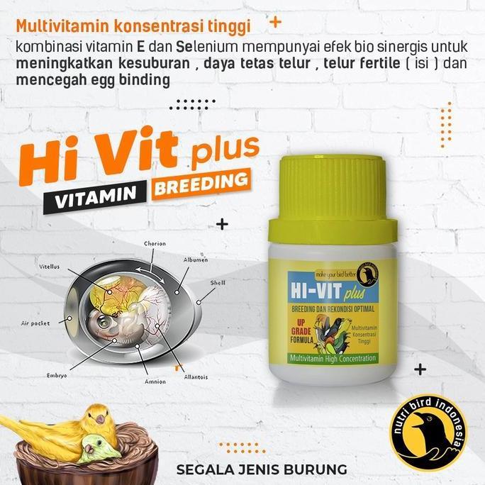 TERLARIS HI VIT PLUS NUTRIBIRD Multivitamin Konsentrasi Tinggi untuk breeding gratis ongkir