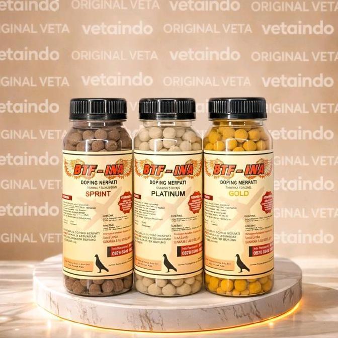 TERLARIS BTF INA DOPING MERPATI STAMINA STRONG PLATINUM, SPRINT, 3 IN 1 VITAMIN gratis ongkir