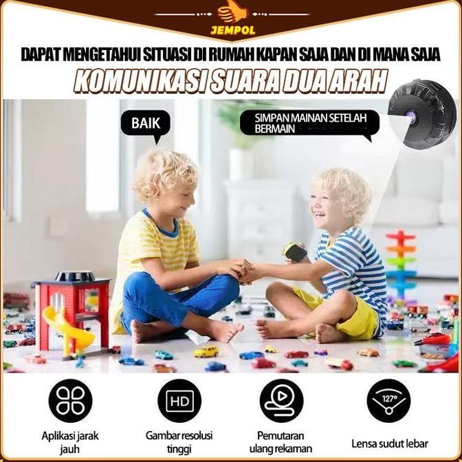 TERLARIS JEMPOL KAMERA WIRELESS MINI CAMERA WIFI HD 10P MINI MINI CAMERA SMART NETWORK CAMERA CCTV S