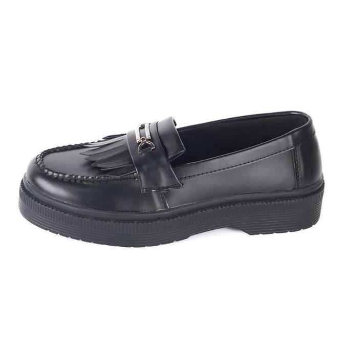 Walker Footwear - Sepatu Loafers Pria Flat Sneakers Hitam - Calvin Shoes