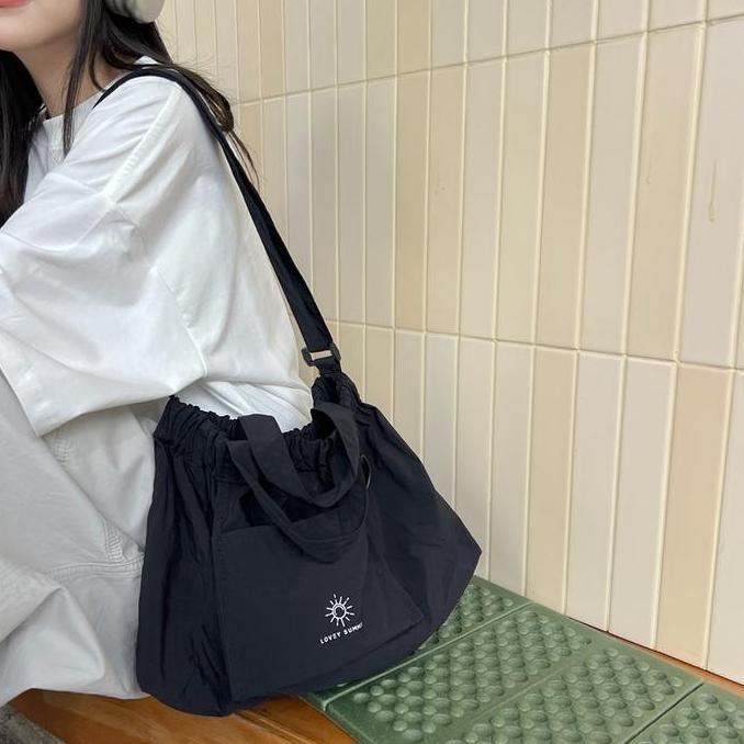 New Nylon Crossbody Tas Selempang Tas Trend Korea Thailand Bkk Y2k Hangout Dumpling Bag Tas Wanita B