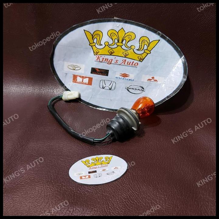 TERLARIS SOKET + BOHLAM LAMPU SEN PANTHER KOTAK 1992-2001 - PANTHER PICK UP ORI 