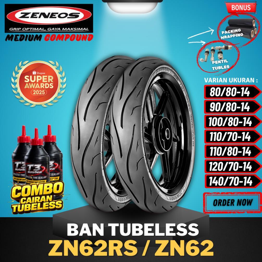.[READY COD] BAN ZENEOS ZN62RS / ZN62 RING 14 (80/80-14 / 90/80-14 / 100/80-14 / 110/70-14 / 110/80-