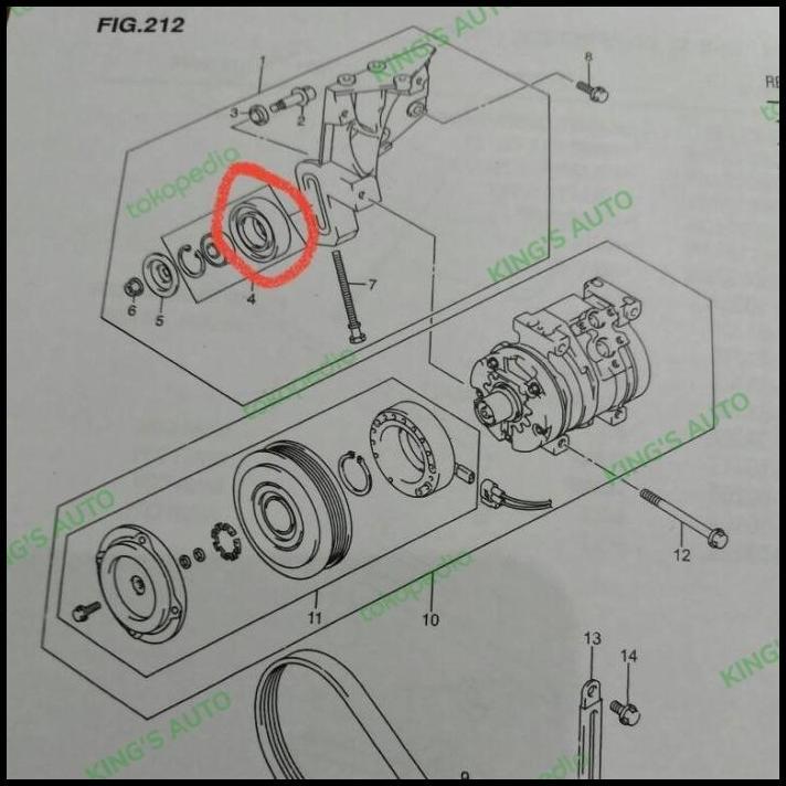 TERLARIS PULI FAN BELT BALENO 1997-2001 
