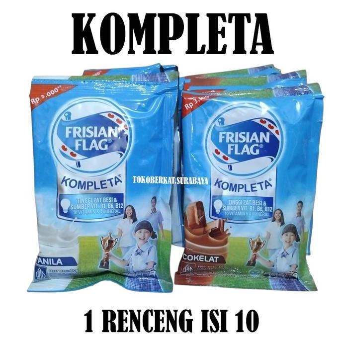 lydiaowbear - susu frisian flag kompleta bubuk renceng isi 10