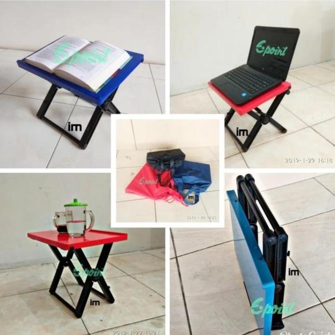 Meja lipat plastik (Rekal)+Tas HJ