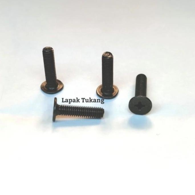 Baut Hitam M3X4 D7 Cm Baut M3X4X7 Terbaru