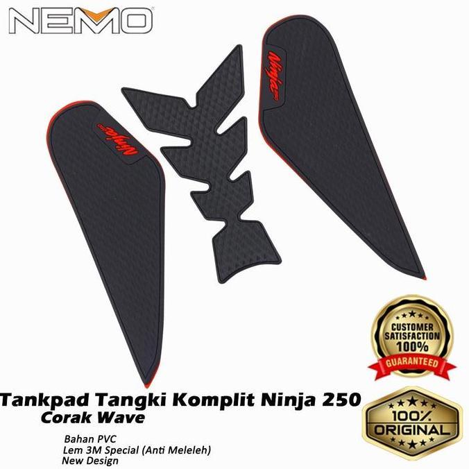 Tankpad / Tankgrip Set Ninja 250 Fi 2018 New Nemo