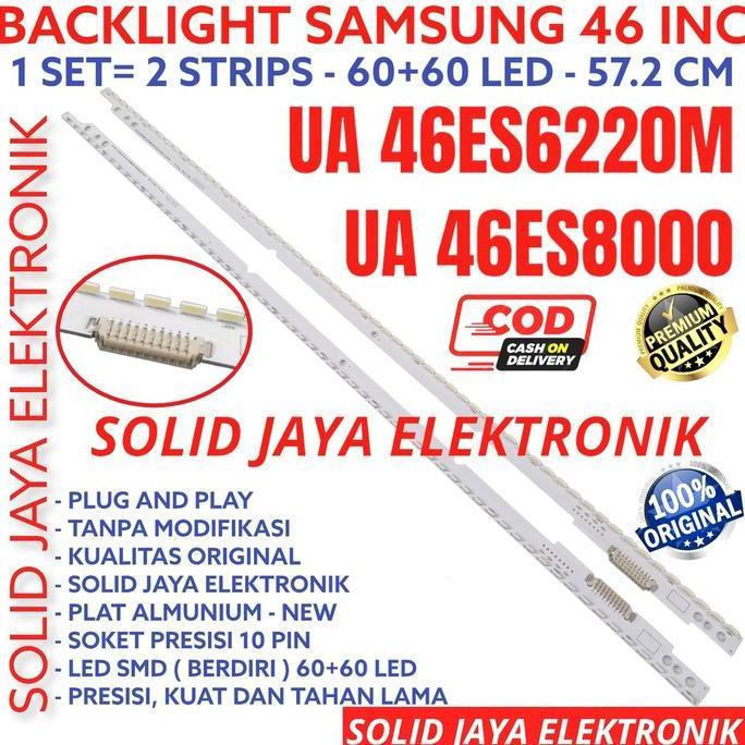 TERLARIS BACKLHT TV LED FOR SAMSUNG 46 INC UA 46ES6220 46ES8 LAMPU SMD STRIP LIDI STRIPS 46ES UA46ES