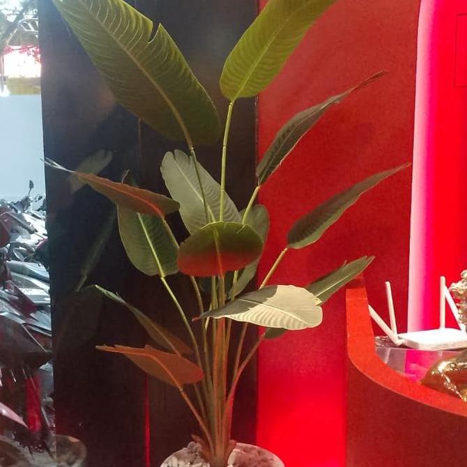 pohon monstera jumbo/bunga artificial/bunga plastik/bunga hias/Pohon PisangPlastik/Pohon Palem Plast