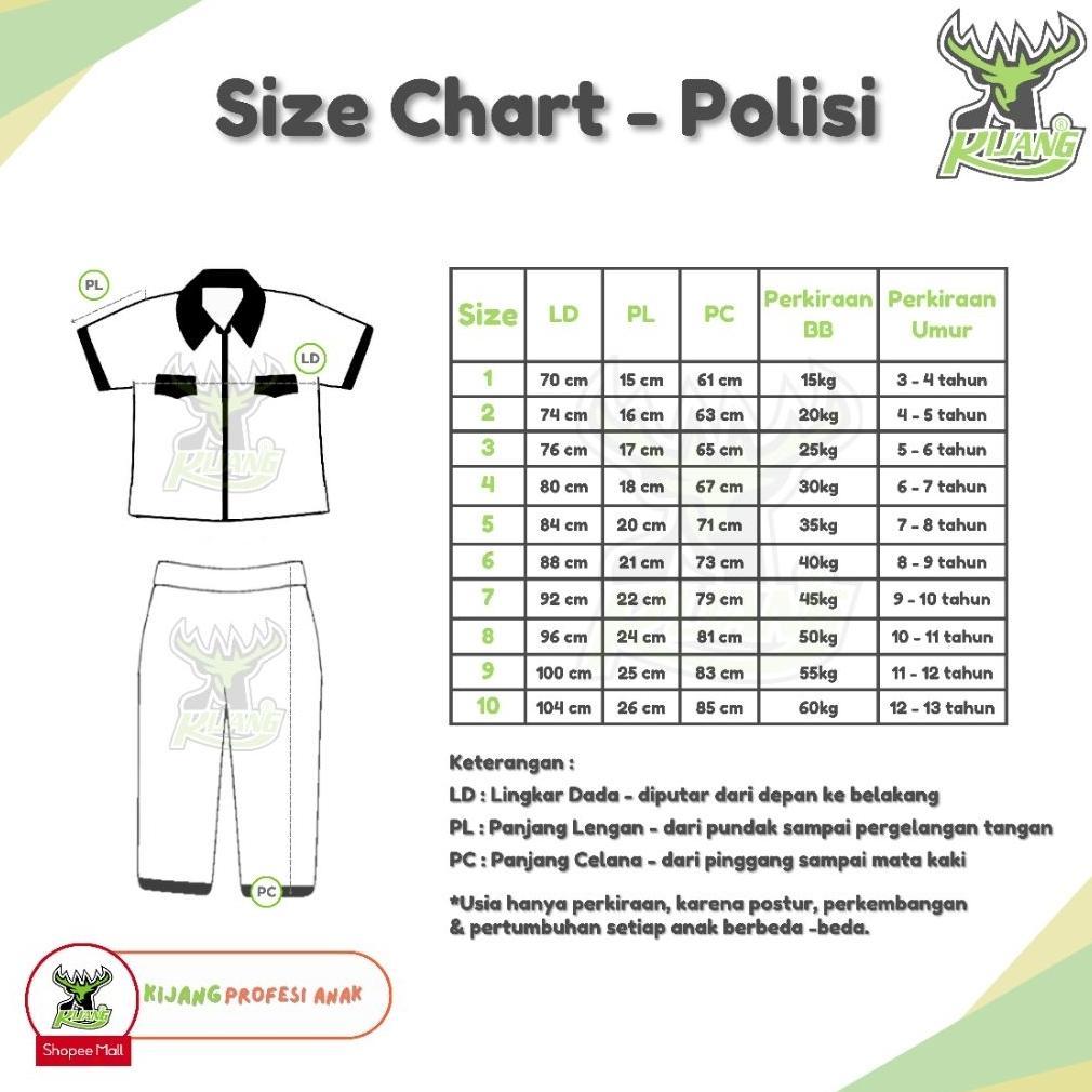 Diskon Kijang Polisi Tangan Pendek Bisa Untuk Anak Laki-Laki Dan Perempuan Merk Kijang Pelopor  Baju
