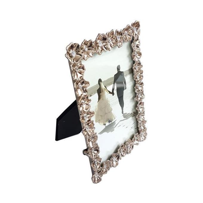 Photo Frame 4R Wedding / Frame Foto Couple / Frame Foto Flower Line HS