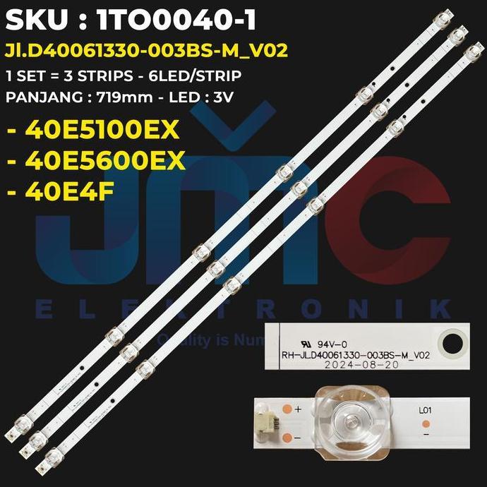 Promo Backlight Tv For 40 Inch 40E5100Ex 40E5600Ex 40E5100 40E5600 40E4F Jl.D40061330-003Bs-M_V02