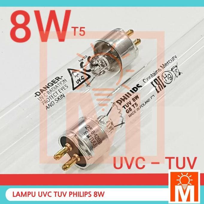 Lampu Uvc 8W T5 / Tuv 8W T5 Philips Polandia G8T5
