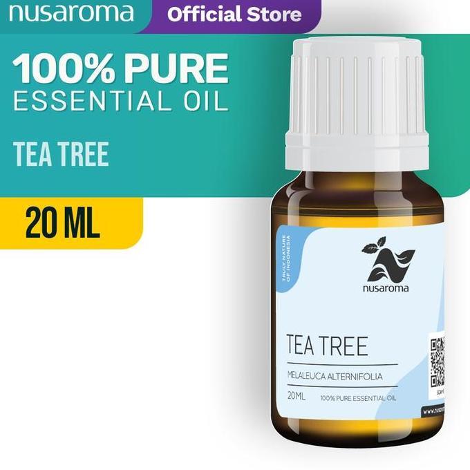 Nusaroma Tea Tree Essential Oil 20ml - Minyak Aromaterapi Untuk Perawatan Rambut dan Antibakteri