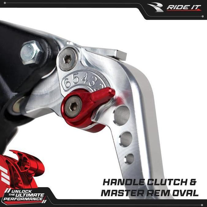 Promo [RIDE IT] HANDLE CLUTCH MASTER REM OVAL/REM KANAN KIRI MASTER REM UNIVERSAL Diskon