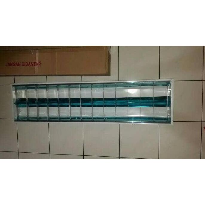 Kap Lampu Neon Rm 2 X 36Watt Panjang 120Cm / Lampu Neon Plafon