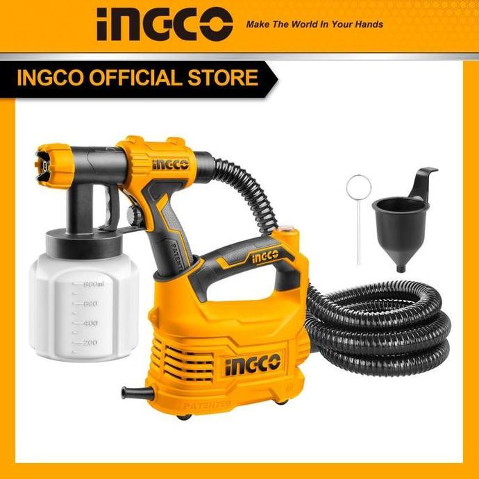 SPG5008 CAT SEMPROT FINISHING INGCO HVLP SPRAY PAINT GUN LISTRIK ORIGINAL DAN TERPERCAYA