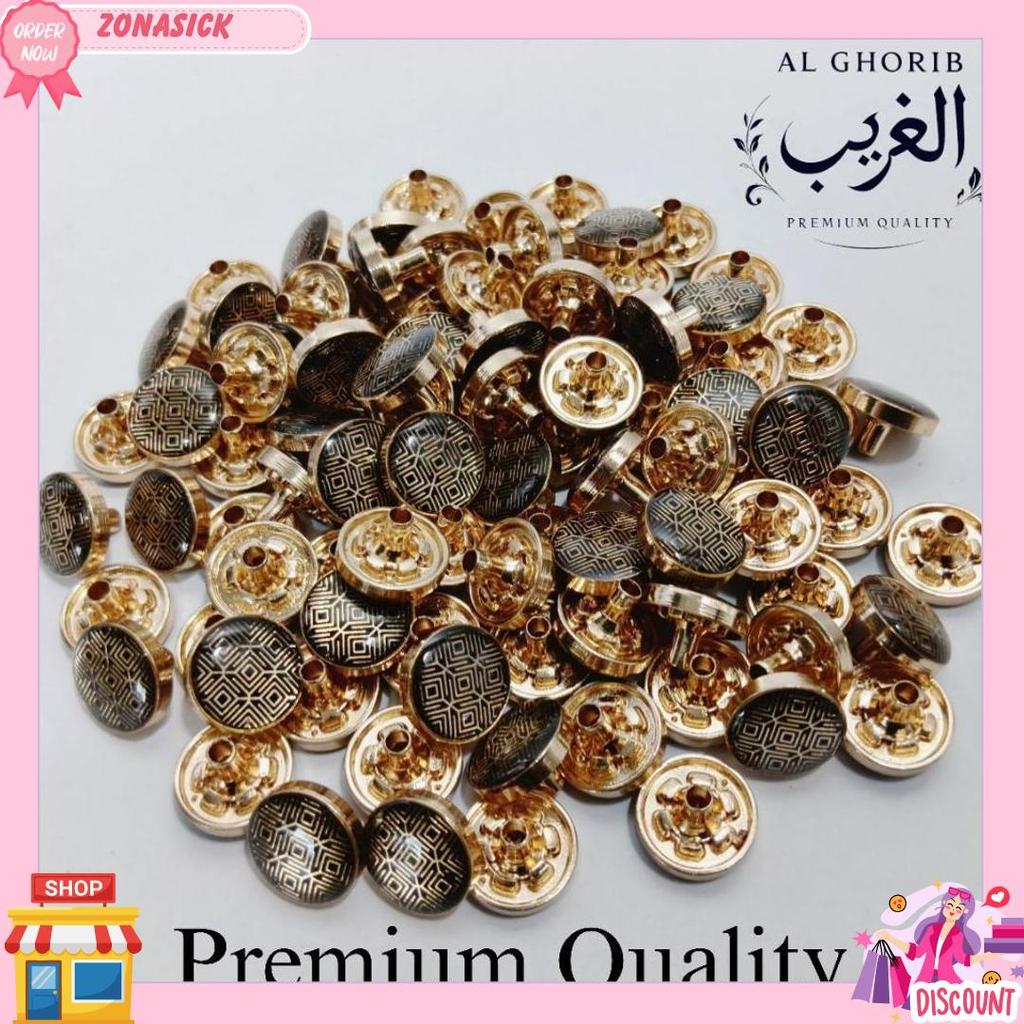 (Khusus 20 Pcs)Kancing Jepret Zinc Alloy Import |Kancing Baju Elegant (Koko,Jubah,Kemeja Dll)| Kanci