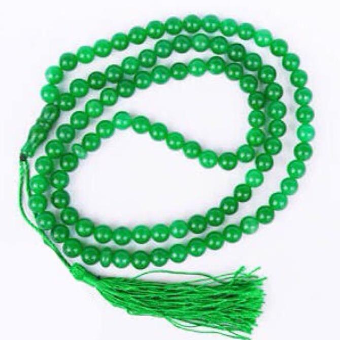 TERLARIS TASBIH BATU GIOK HIJAU ASLI NATURAL 99 BUTIR