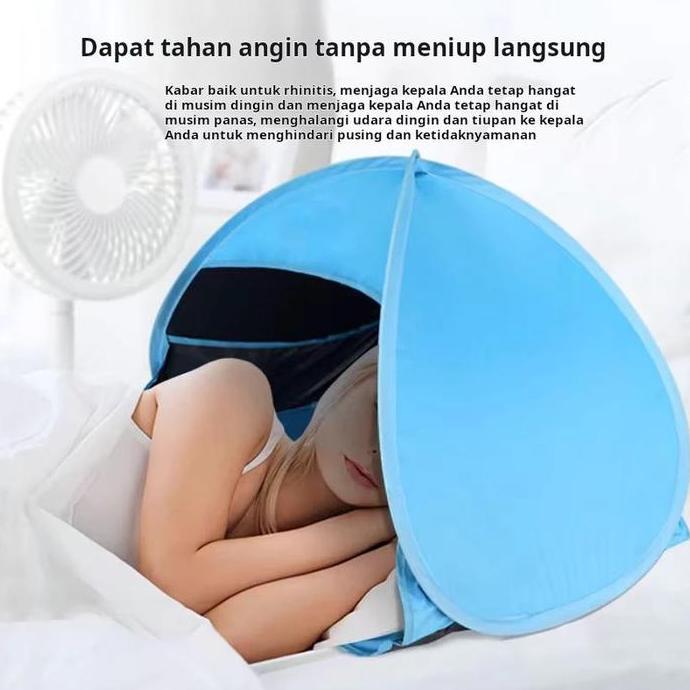 MAQSIC Tenda tidur tenda pelindung angin tenda kecil dewasa anak-anak berkemah di luar ruangan tenda