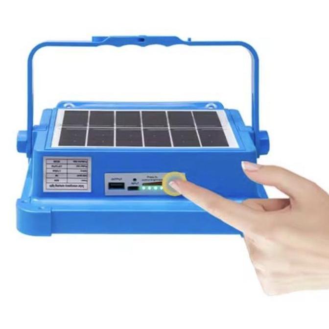 XOHIMA DSU Lampu Tenaga Surya LED Solar Panel 50W 100W Bisa Menjadi Powerbank Cocok Untuk Camping Tr