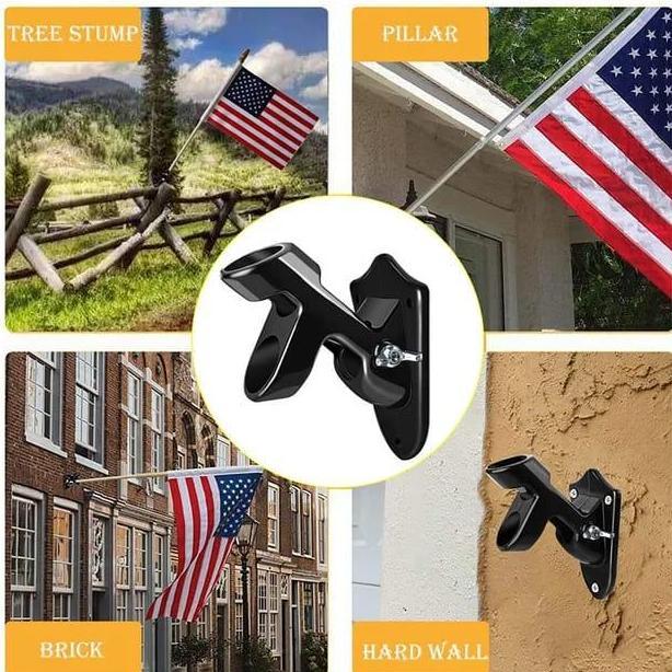 Penyangga Tiang Bendera / Holder tiang bendera bahan aluminium