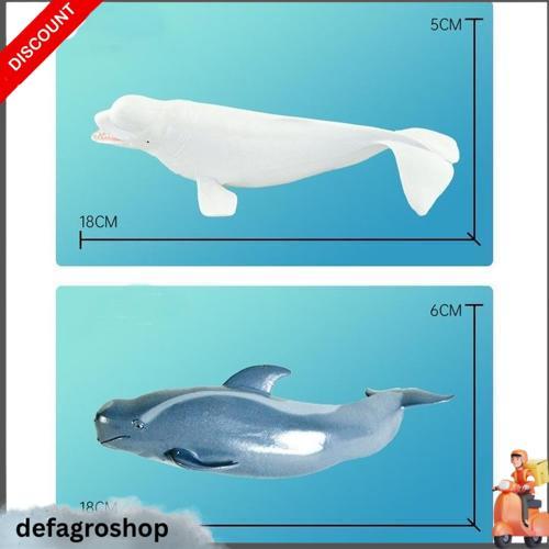 Mainan Binatang Laut Karet Figure Hewan Laut Sea Animal Model Toys Koleksi Bahan Pvc Shark Paus Bany