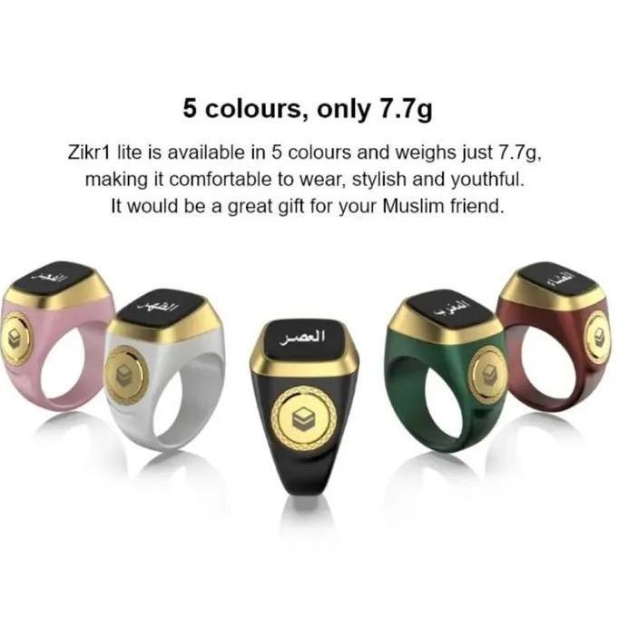 NEW IQIBLA ZIKR SMART RING LITE CINCIN TASBIH DIGITAL ORIGINAL MUSLIM ORI