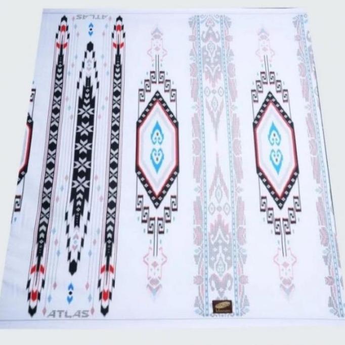 NEW [COD] SARUNG ATLAS BHS PUTIH KMBANG KATUN PRIA SANTRI KAIN NYAMAN HITAM BATIK ORIGINAL TERBARU M