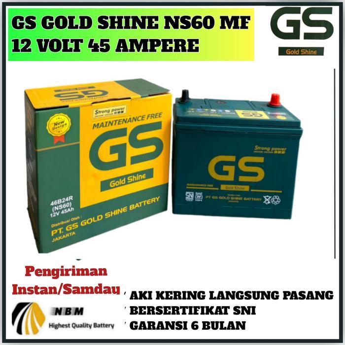 Aki Mobil Avanza/Rush/Feroza/Taruna/Terios/Xenia /Starlet/Futura/Katana/Escudo Gs Gold Shine Ns60 Mf