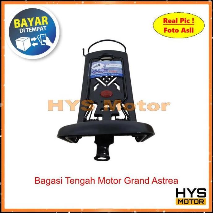 Promo Bagasi Tengah Grand Astrea - Penjepit Barang Variasi Aksesoris Motor Honda Bahan Besi Kuat Dis