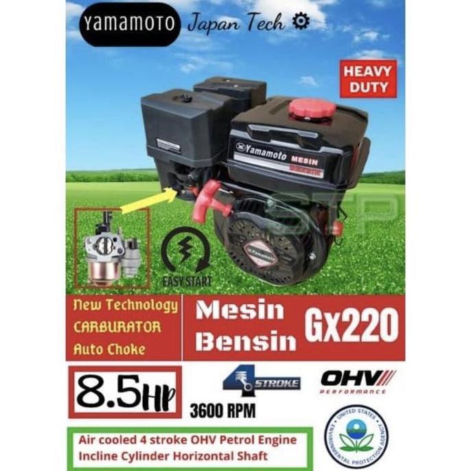 Engine Yamamoto Gx 220 8.5 Hp Mesin Pengerak