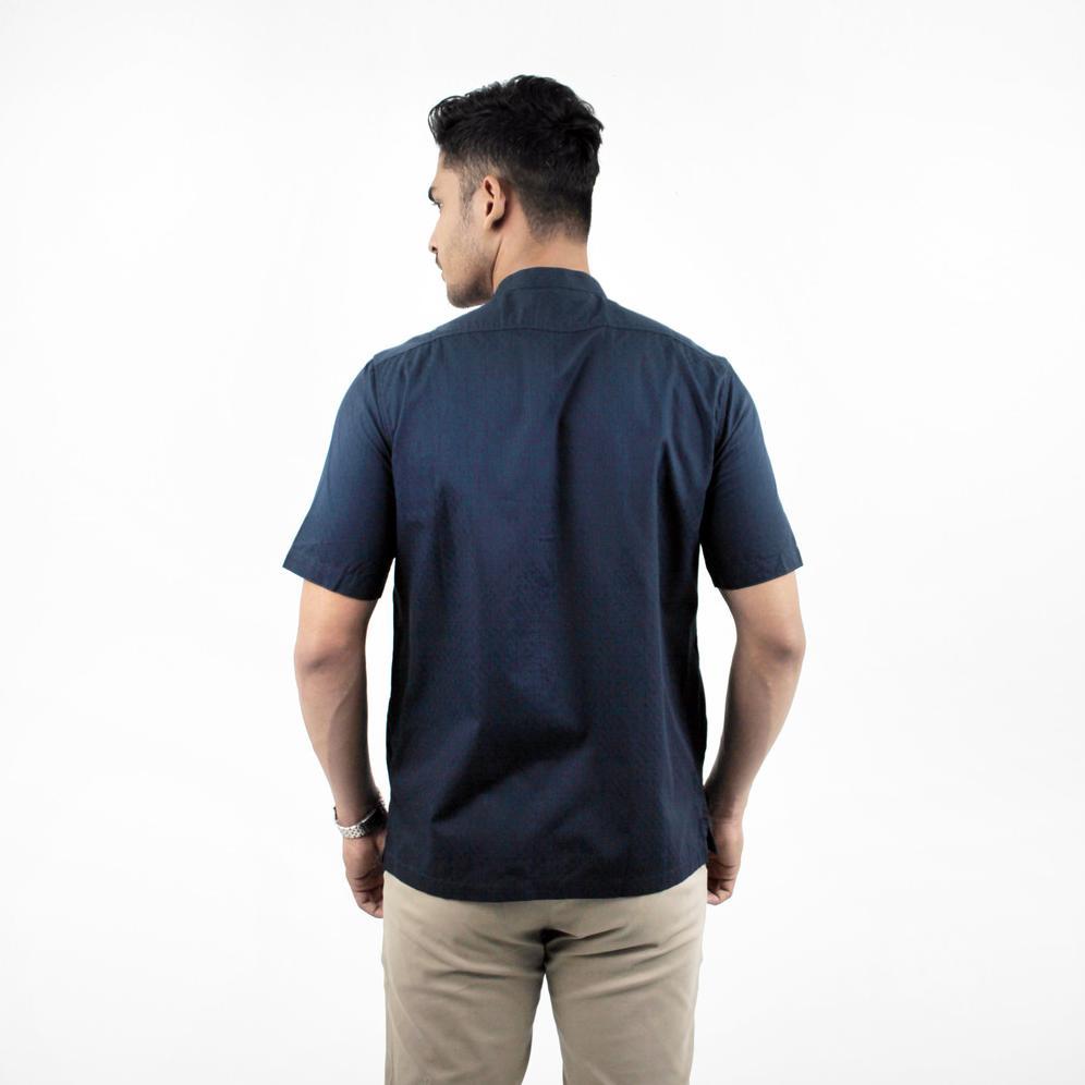 ORIGINAL RICARDO baju koko NAVY bordir katun lengan pandek 32405 2026