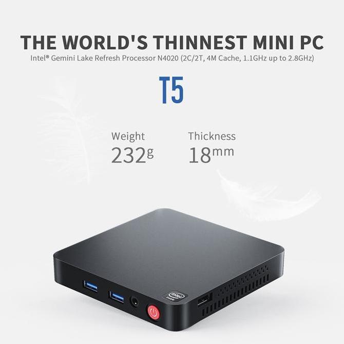 Mini PC Beelink T4 Pro N3350 4/64GB Dual HDMI WiFi Windows 10 MiniPC