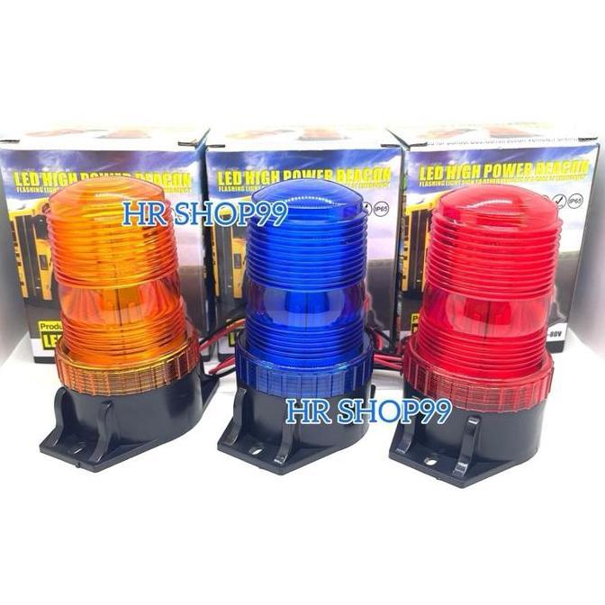 Lampu Rotary Led Mini Blitz 018 30 Mata Truk Forklif Blitz 1 Mode 12v 24v Lampu Rotari Truck